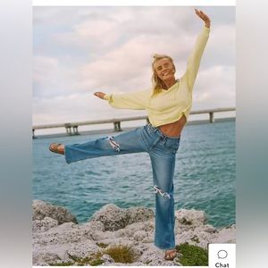 Short- AE Dreamy Drape Stretch Super High-Waisted Baggy Wide-Leg Jean